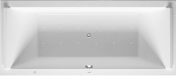 Duravit whirlpool rectangular Starck 1800x800mm built-in version or for bath panel, two back slopes,...