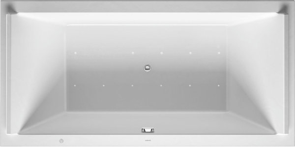 Duravit whirlpool rectangle Starck 2000x1000mm built-in version or for bath panel, two back slopes, ...