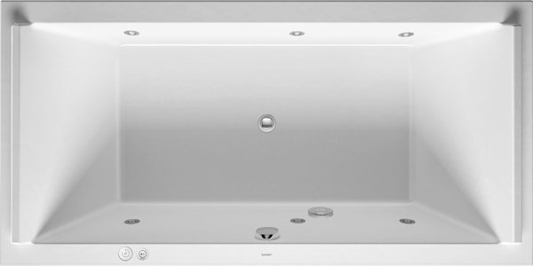 Duravit whirlpool rectangle Starck 2000x1000mm built-in version or for bath panel, two back slopes, ...