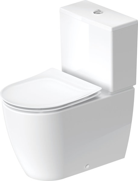 Duravit Soleil by Starck pedestal toilet, rimless, 650x370x415mm, 2011092