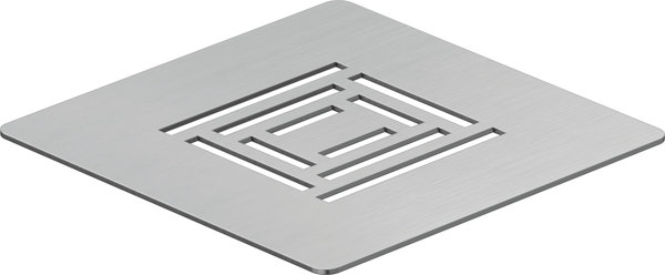 Duravit Sustano drain cover, stainless steel matt, 792530660000000