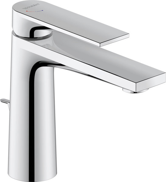 Duravit Tulum M basin mixer, FreshStart, with pop-up waste, 135mm projection, TU1021001010