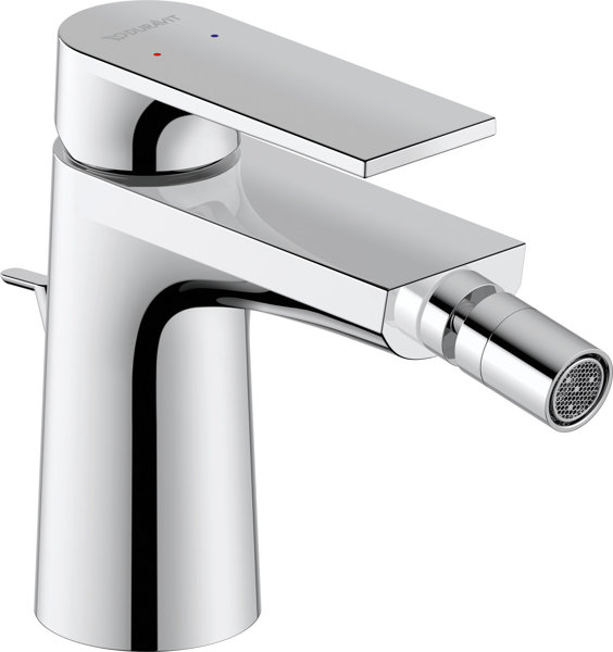 Duravit Tulum bidet mixer, with drain set, projection 126mm, TU2400001