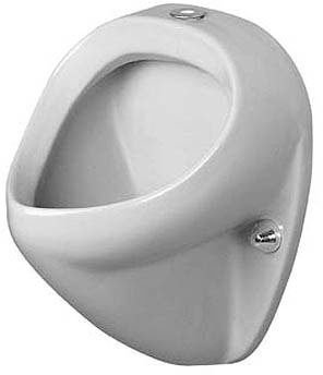 Duravit Urinal Jim, suction inlet from above, without lid, white