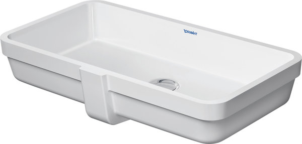 Duravit Vero Air built-in washbasin 60x31cm, with overflow, without tap hole bench, without tap hole, for installation from below