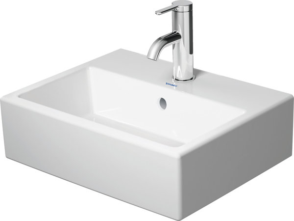 Duravit Vero Air furniture hand basin 45x35cm, with overflow, with tap hole bench, 1 tap hole