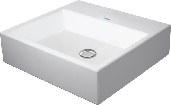 Duravit Vero Air Aufsatzbecken 50x47cm, ohne Überlauf, mit Hahnlochbank, ohne Hahnloch, geschliffen...