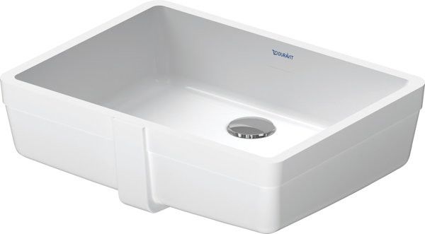 Duravit built-in wash basin Vero 43cm white with overflow, without tap hole bench