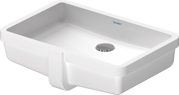 Duravit built-in wash basin Vero 48cm white with overflow, without tap hole bench