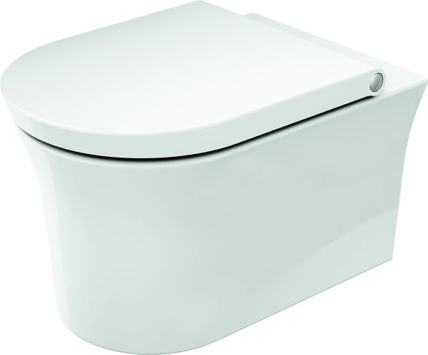 White Tulip wall-hung WC, rimless, horizontal outlet, 540 mm, 257609