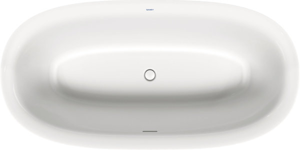 Duravit White Tulip bathtub freestanding, oval, L: 1800 mm x W: 800 mm, 2x back slides, 700469