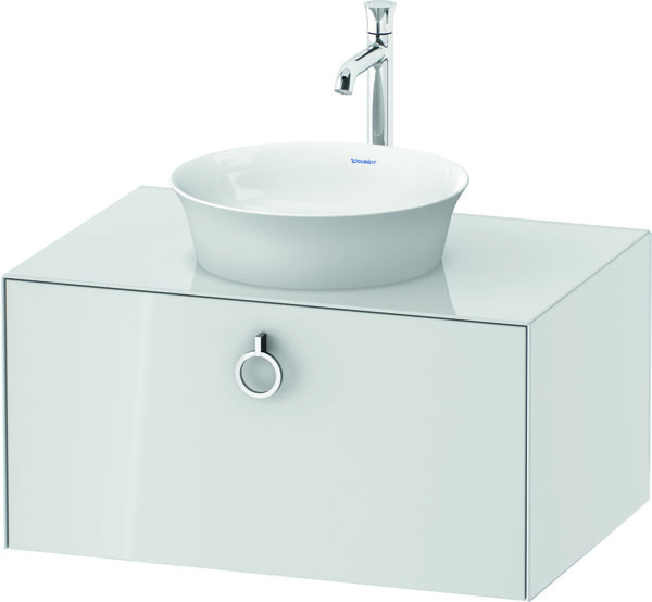 Duravit White Tulip, wall-mounted vanity unit, width 800 x depth 550mm, with 1x pull-out, with handle, WT49800