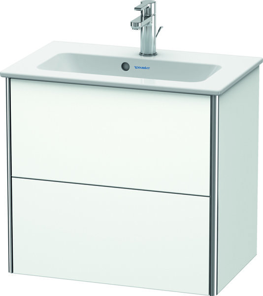 Duravit XSquare Vanity unit Compact wall mounted 61,0x38,8 cm, 2 drawers, for wash basin ME by Starc...