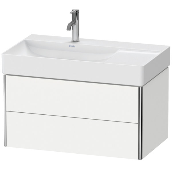 Duravit XSquare vanity unit wall-mounted 78.4x46.0 cm, 2 drawers, for washbasin DuraSquare 234880 basin left