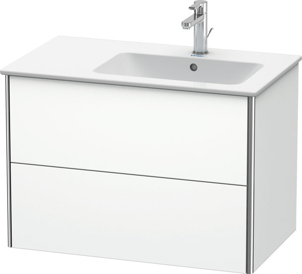 Duravit XSquare Vanity unit wall-hung 81.0 x 47.8 cm, 2 drawers, for wash basin ME by Starck 234683, bowl right