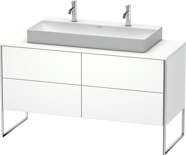 Duravit XSquare Vanity unit standing 140.0 x 54.8 cm, 4 drawers, for wash basin Vero Air 235010