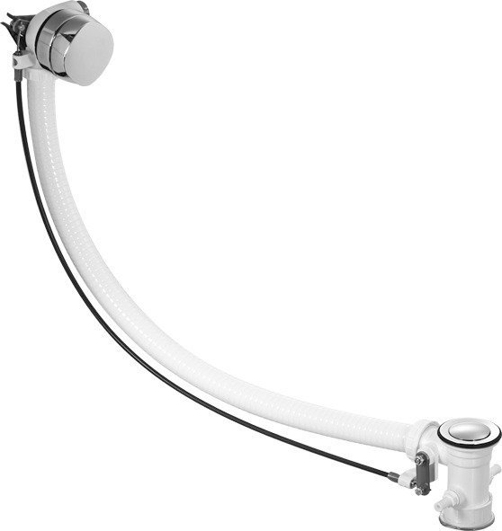 Duravit Surcharge for Quadroval drain and overflow set with bath spout chrome, for whirlpools, 791205