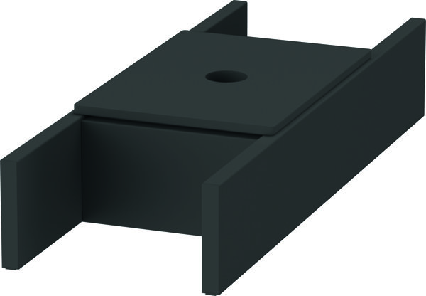 Duravit Retrofittable interior divider incl. lid, diamond black, for washbasin substructures