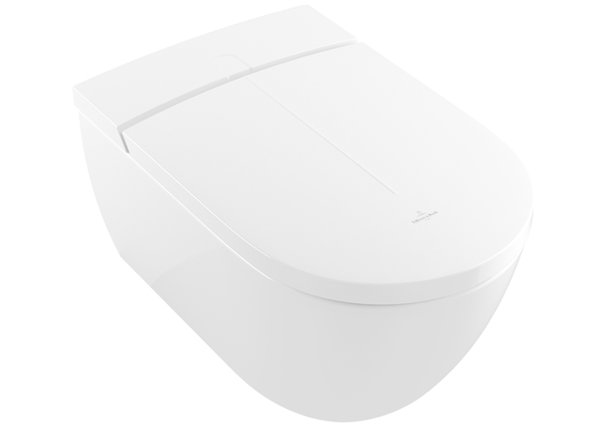 Villeroy & Boch ViClean-I200, rimless shower toilet with toilet seat, HarmonicWave, 385x 595 mm, V0E200