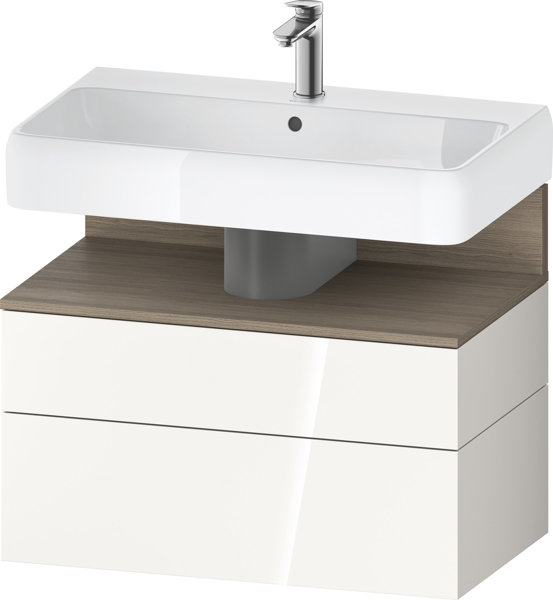 Duravit Qatego vanity unit, 1 drawer and 1 drawer, 790x470x590mm, niche oak terra, QA4394035