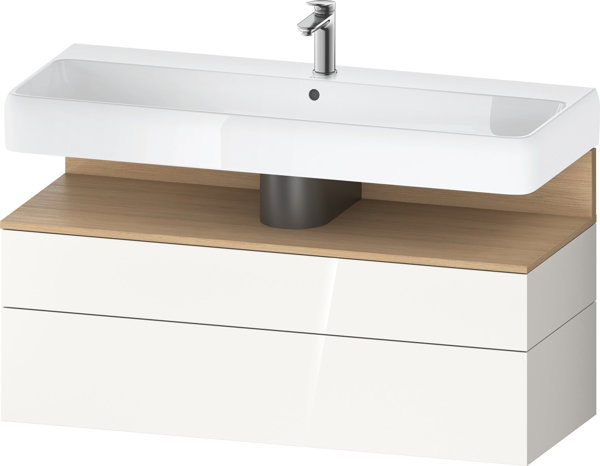 Duravit Qatego vanity unit, 1 pull-out and 1 drawer, 1190x470x590mm, niche natural oak, QA4396030