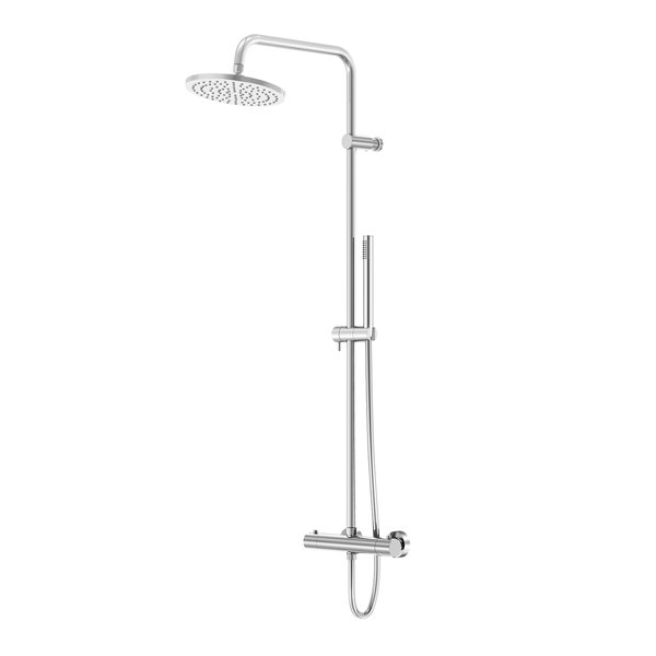 Steinberg series 340 shower set, with thermostatic mixer, EasyClean, bar hand shower, 3402721