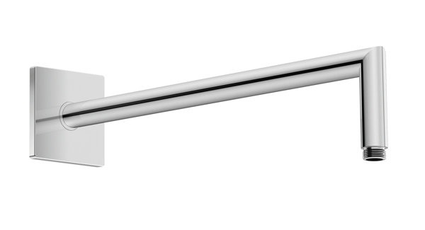 Duravit shower arm angled, only for overhead showers up to 240 mm, angular rosette