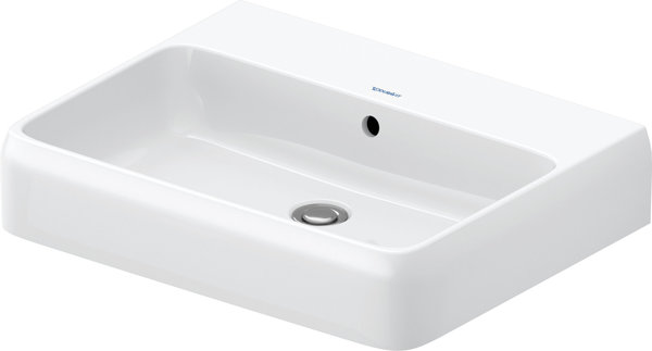 Duravit Qatego washbasin, 600x470mm, with overflow, glazed underside, 238260