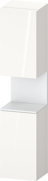 Duravit Qatego tall cabinet, door hinge left, 400x360x1760mm, niche White Matt, QA1346L18