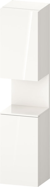 Duravit Qatego tall cabinet, door hinge left, 400x360x1760mm, niche white high gloss, QA1346L22