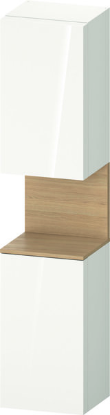 Duravit Qatego tall cabinet, door hinge left, 400x360x1760mm, niche natural oak, QA1346L30