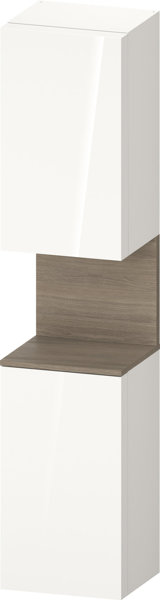 Duravit Qatego tall cabinet, door hinge left, 400x360x1760mm, niche oak Terra, QA1346L35