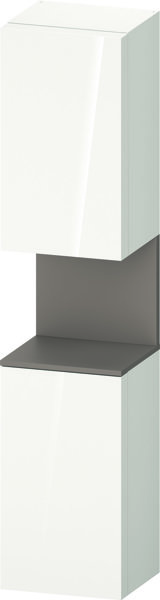 Duravit Qatego tall cabinet, door hinge left, 400x360x1760mm, niche basalt matt, QA1346L43