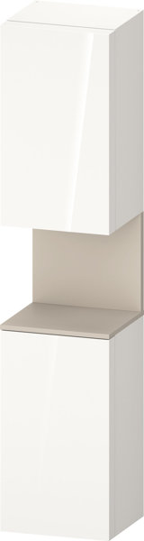 Duravit Qatego tall cabinet, door hinge left, 400x360x1760mm, niche Taupe Supermatt, QA1346L83