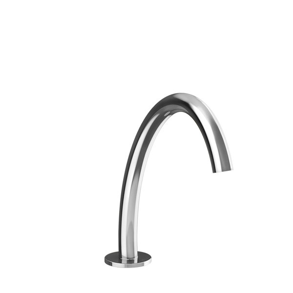 Gessi Origini washbasin spout, medium version for separate single-lever mixer sensor, projection 186...