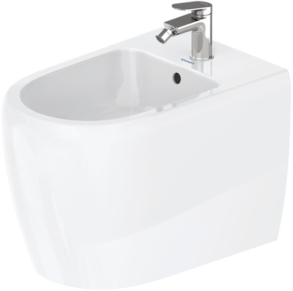 Duravit Qatego Standbidet, 1 Hahnloch, mit Überlauf, 390x600x400mm, 226310