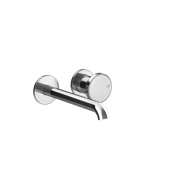 Gessi Origini finished installation set single lever basin mixer with spout, two rosettes, 66088 