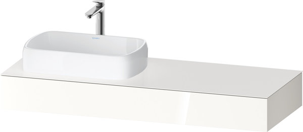 Duravit Qatego console, 1400x550x170mm, with cutout left, QA48030