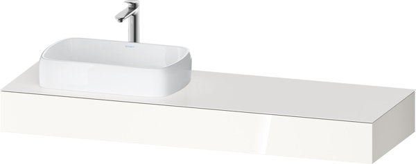 Duravit Qatego console, 1600x550x170mm, with cutout left, QA48060