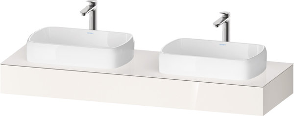 Duravit Qatego console, 1600x550x170mm, cutout left & right, QA48080