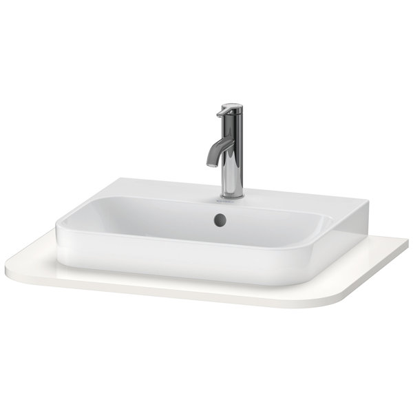 Duravit Happy D.2 Plus Console HP031B, 650x480 mm, 1 cut-out, for washbasin base HP4940, HP4960