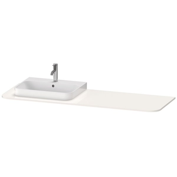 Duravit Happy D.2 Plus Console HP031H, 1600x550 mm, 1 cut-out left, for washbasin base HP4934, HP494...