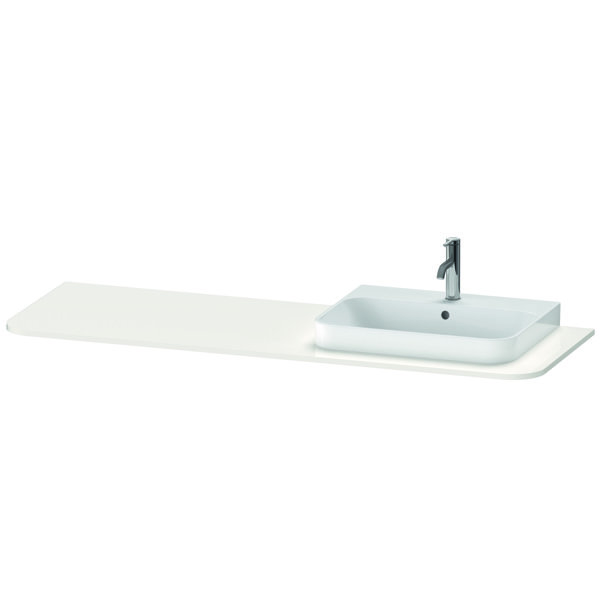 Duravit Happy D.2 Plus Console HP031H, 1600x550 mm, 1 cut-out right, for washbasin base HP4934, HP49...