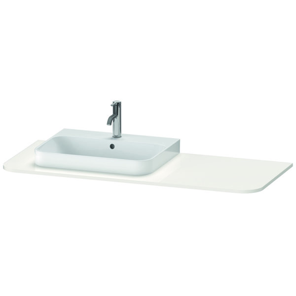 Duravit Happy D.2 Plus Console HP031K, 1300x550 mm, 1 cut-out left, for washbasin base HP4932, HP494...