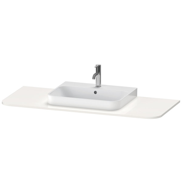 Duravit Happy D.2 Plus Console HP031K, 1300x550 mm, 1 cut-out in the middle, for wash basin base HP4...