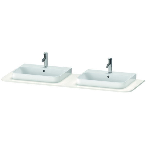 Duravit Happy D.2 Plus Console HP032H, 1600x550 mm, 2 cut-outs, for washbasin base HP4936, HP4946, H...