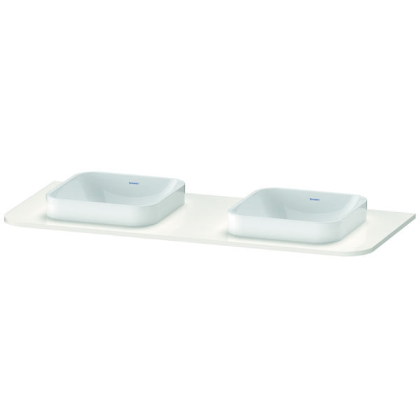 Duravit Happy D.2 Plus Console HP032K, 1300x550 mm, 2 cut-outs, for washbasin base HP4943