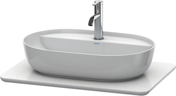 Duravit Luv Quartz stone console LU9465, width 688mm, fits washbasin substructure LU9560, LU9565