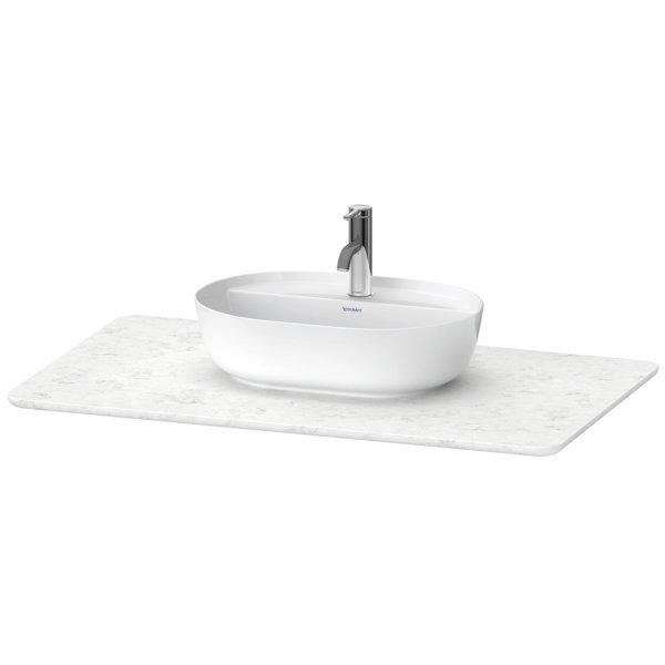 Duravit Luv quartz stone console LU9469, width 988mm, suitable for vanity unit LU9564, LU9569