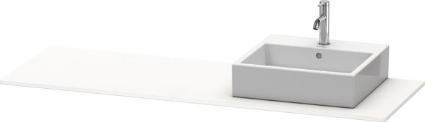 Duravit XSquare console 060H, 1600x 550 mm, 1 cut-out right